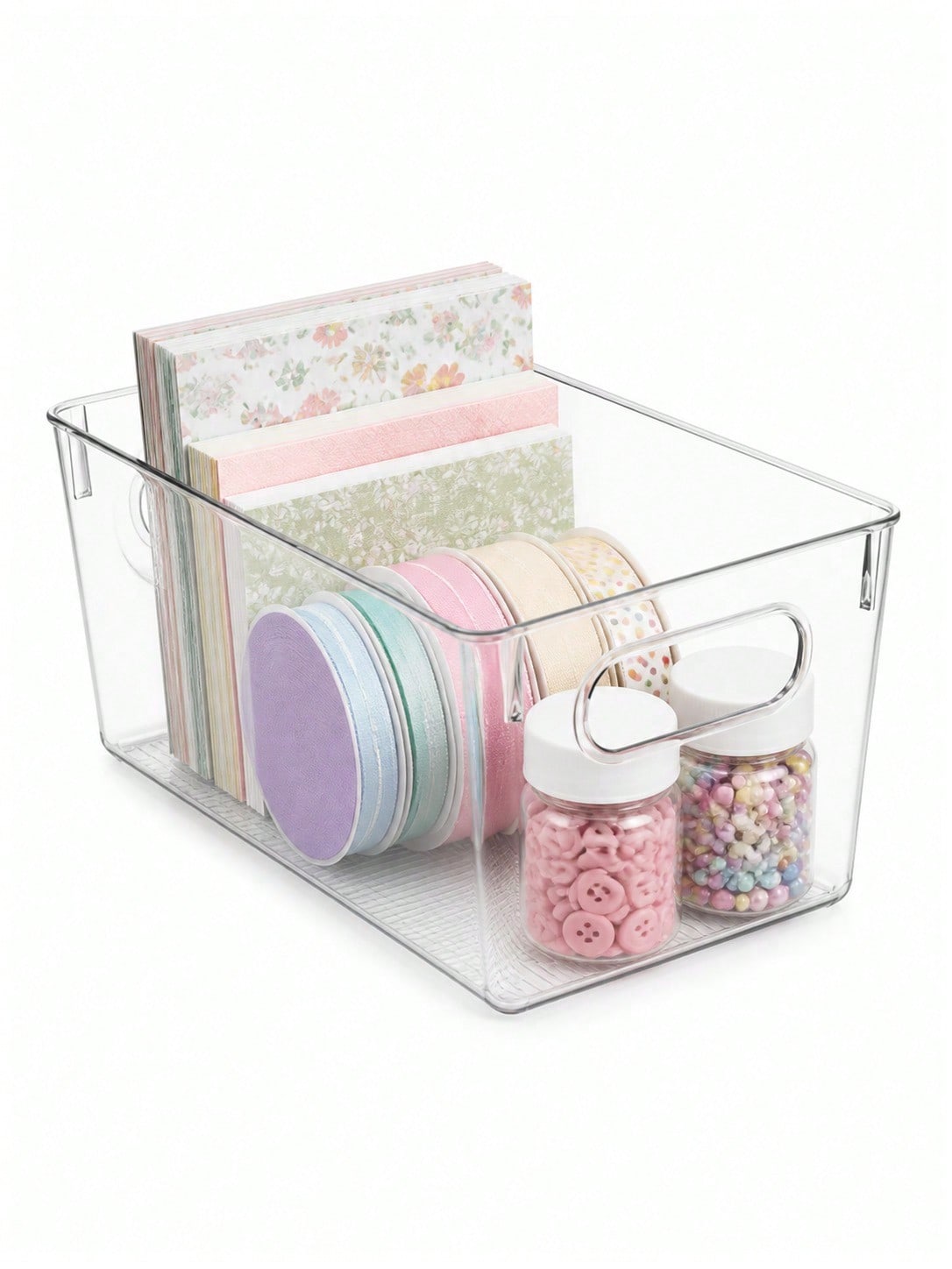 Home Office Organization - Paquete de 8 Contenedores Transparentes con