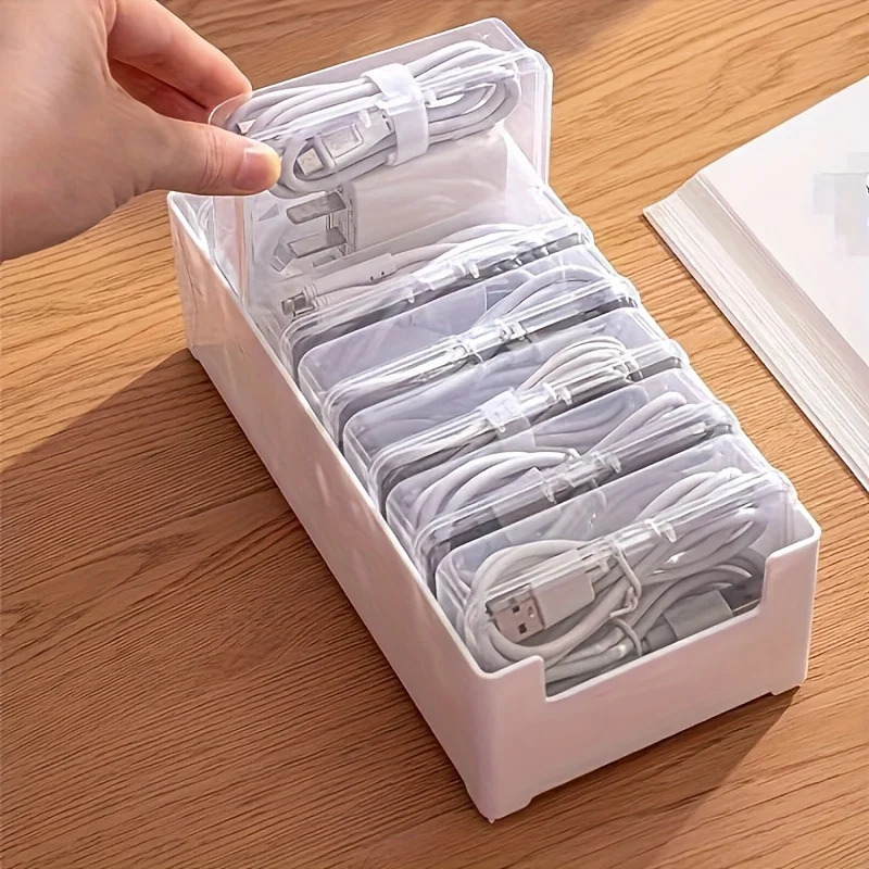 Home Office Organization - Caja de Almacenamiento para Cables con