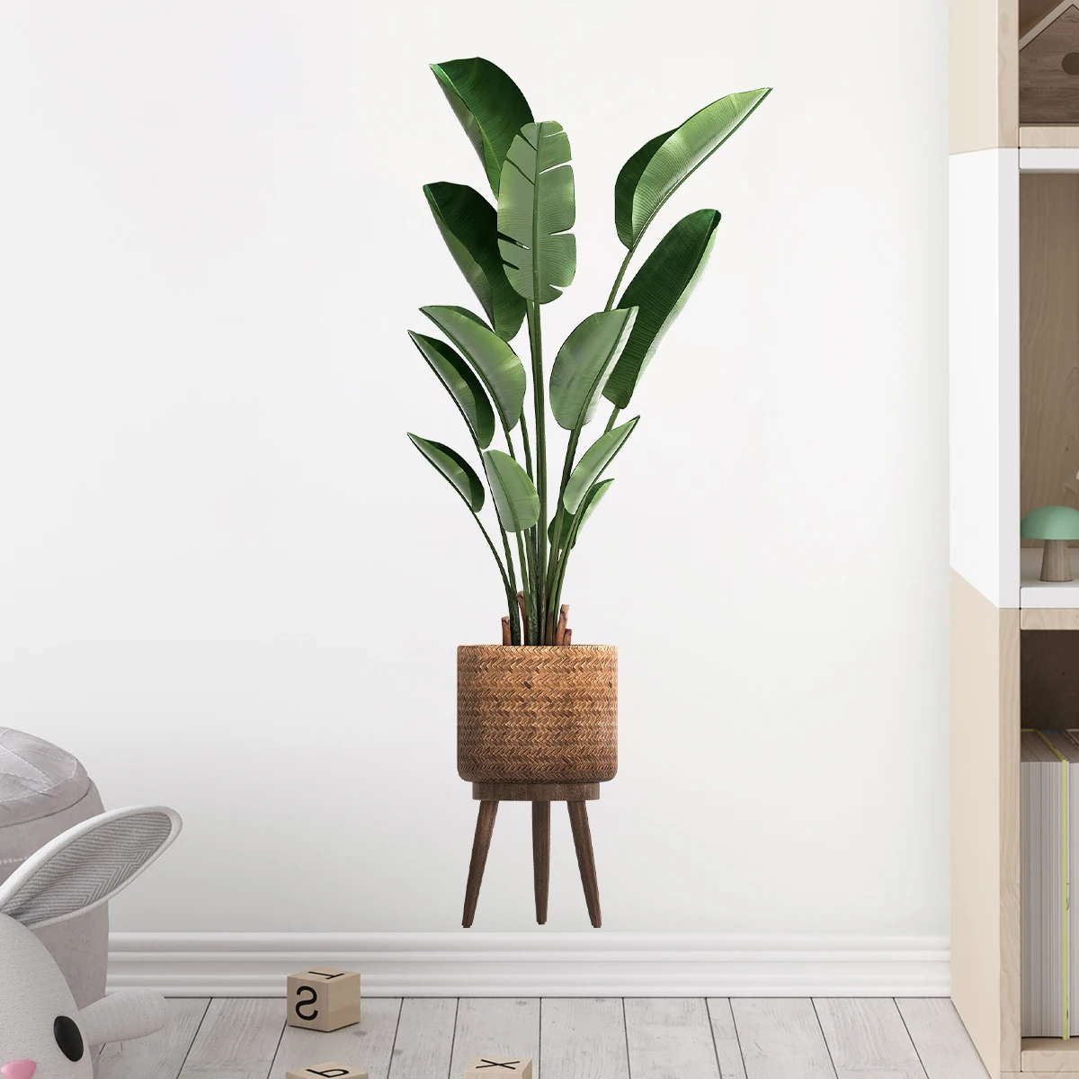 Home Office Layout - Pegatina de pared en maceta ornamental
