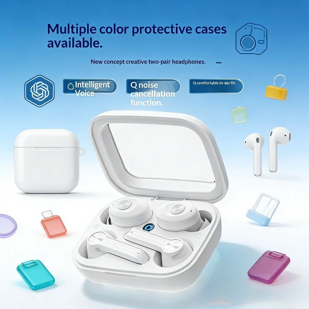 Home Office Google - Auriculares Bluetooth Modernos con Apariencia Elegante,