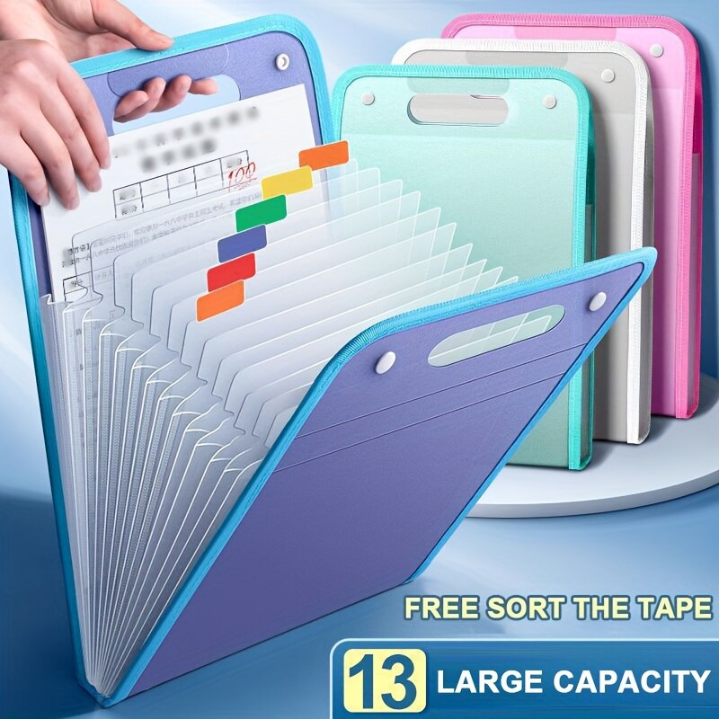 Document Scanner Portable - 13 carpetas de archivo de bolsillo