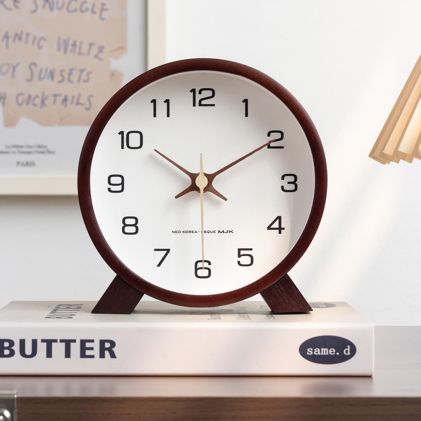 Home Office Hours - Reloj de Madera Maciza, Reloj de