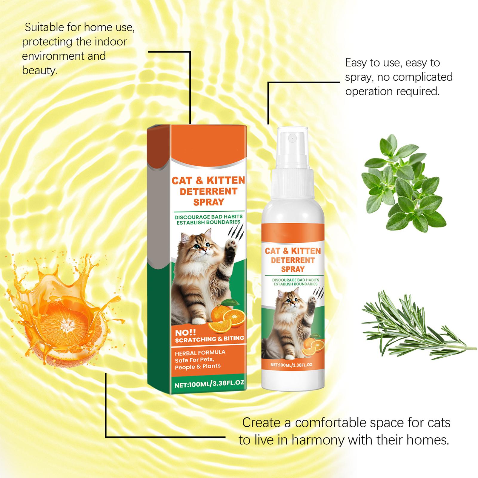 Home Office Sofa - Spray Antirrasguños para Gatos, Ingredientes Suaves,