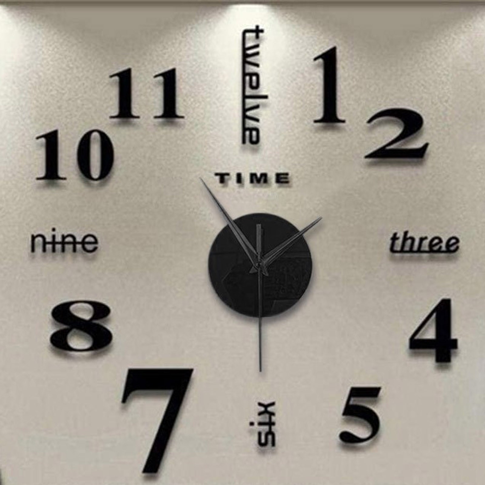 Home Office Hours - Reloj silencioso de pared Diy sin