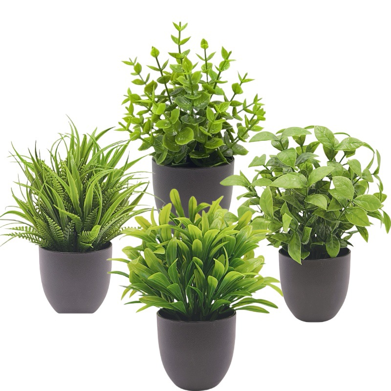Home Office Layout - Bonsái de Planta Verde Simulado, Decoración