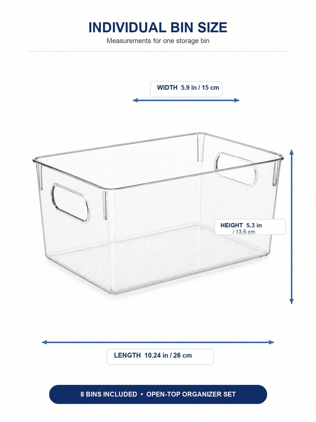 Paquete de 8 Contenedores Tran - Home Office Organization reseña y precio