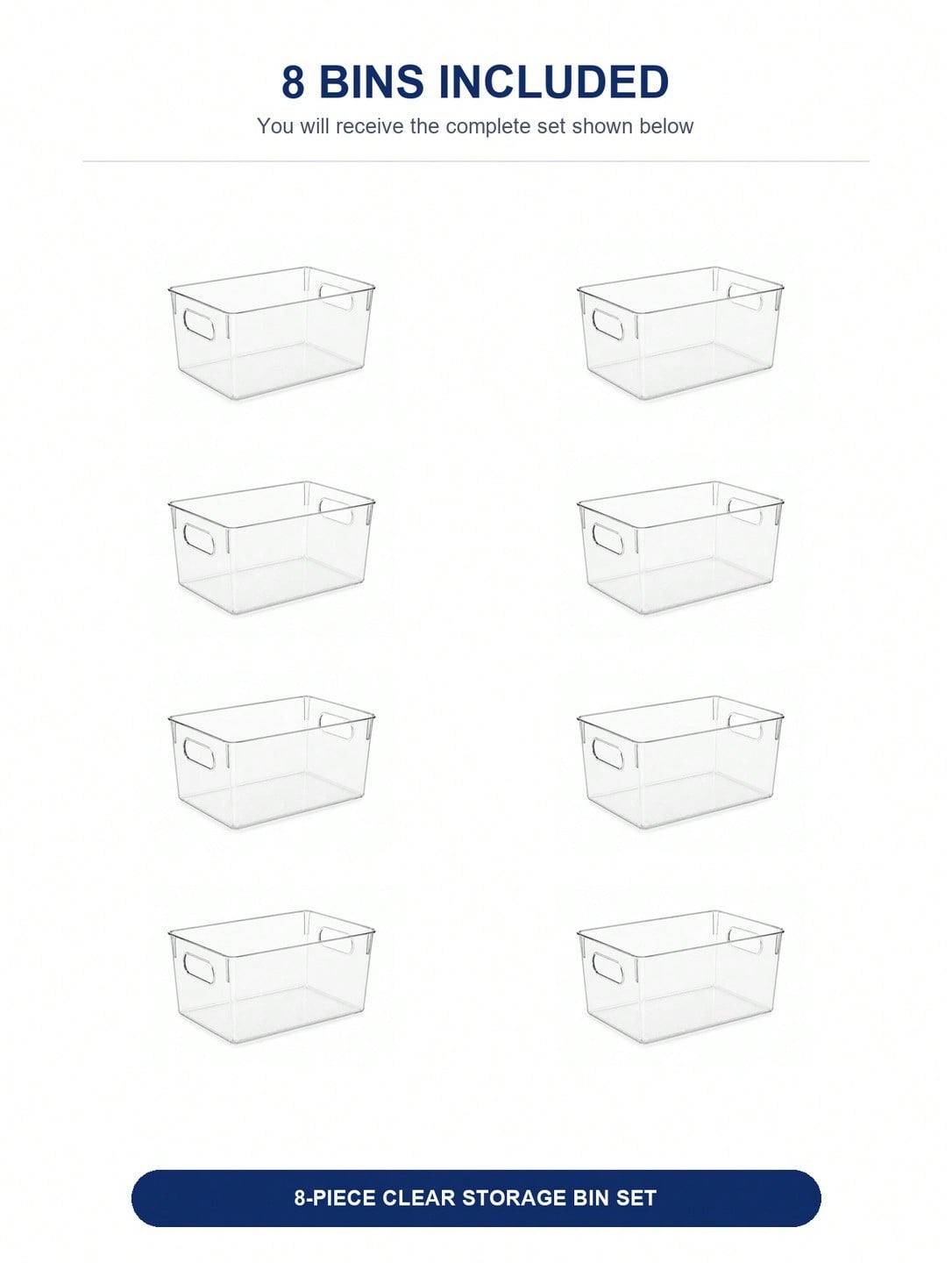 Paquete de 8 Contenedores Tran - Home Office Organization reseña y precio
