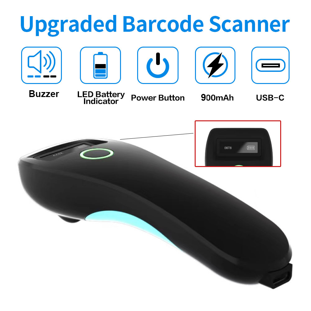 Mini escáner de código de barr - Document Scanner Portable reseña y precio