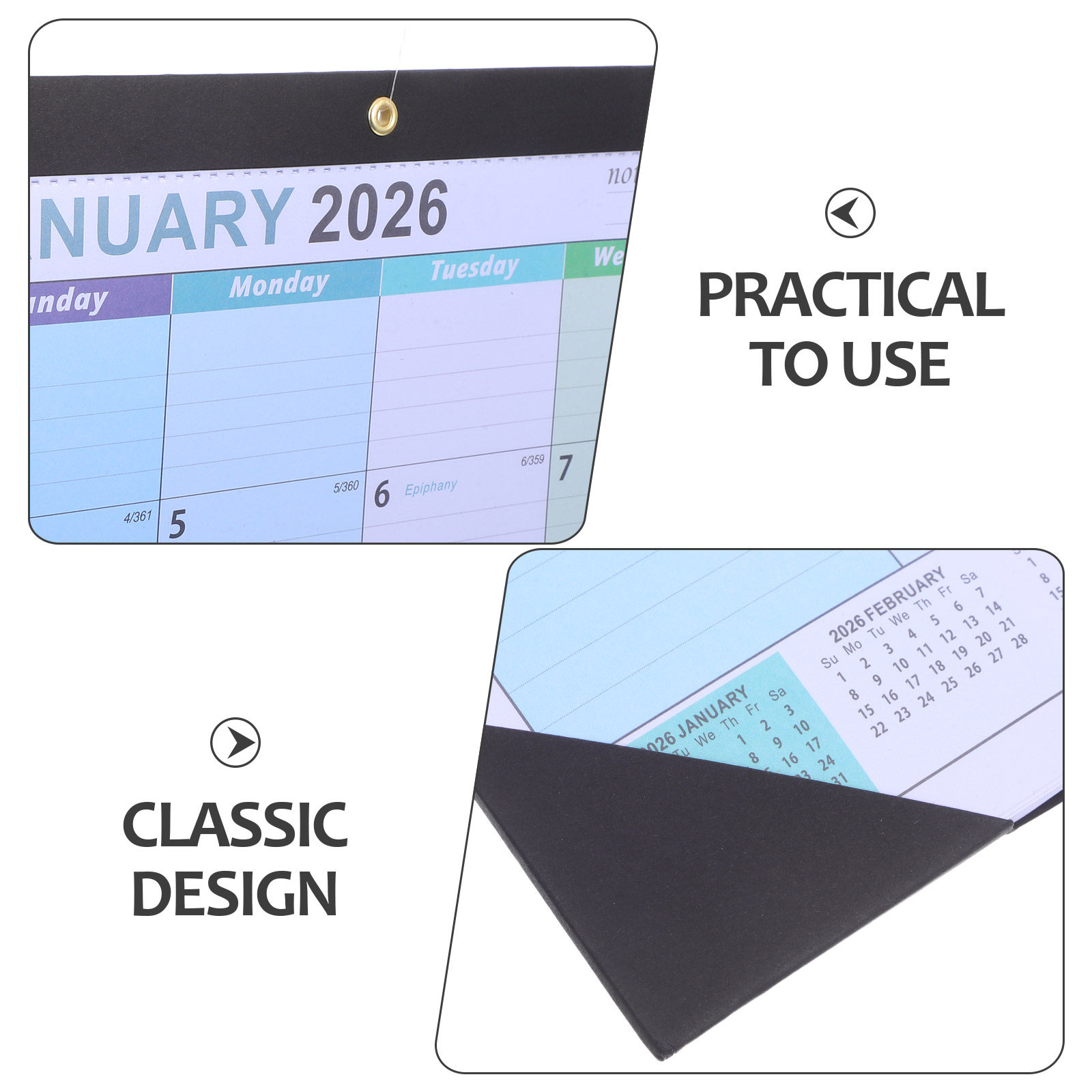 Calendario de pared 2026, 18 m - Home Office Layout reseña y precio