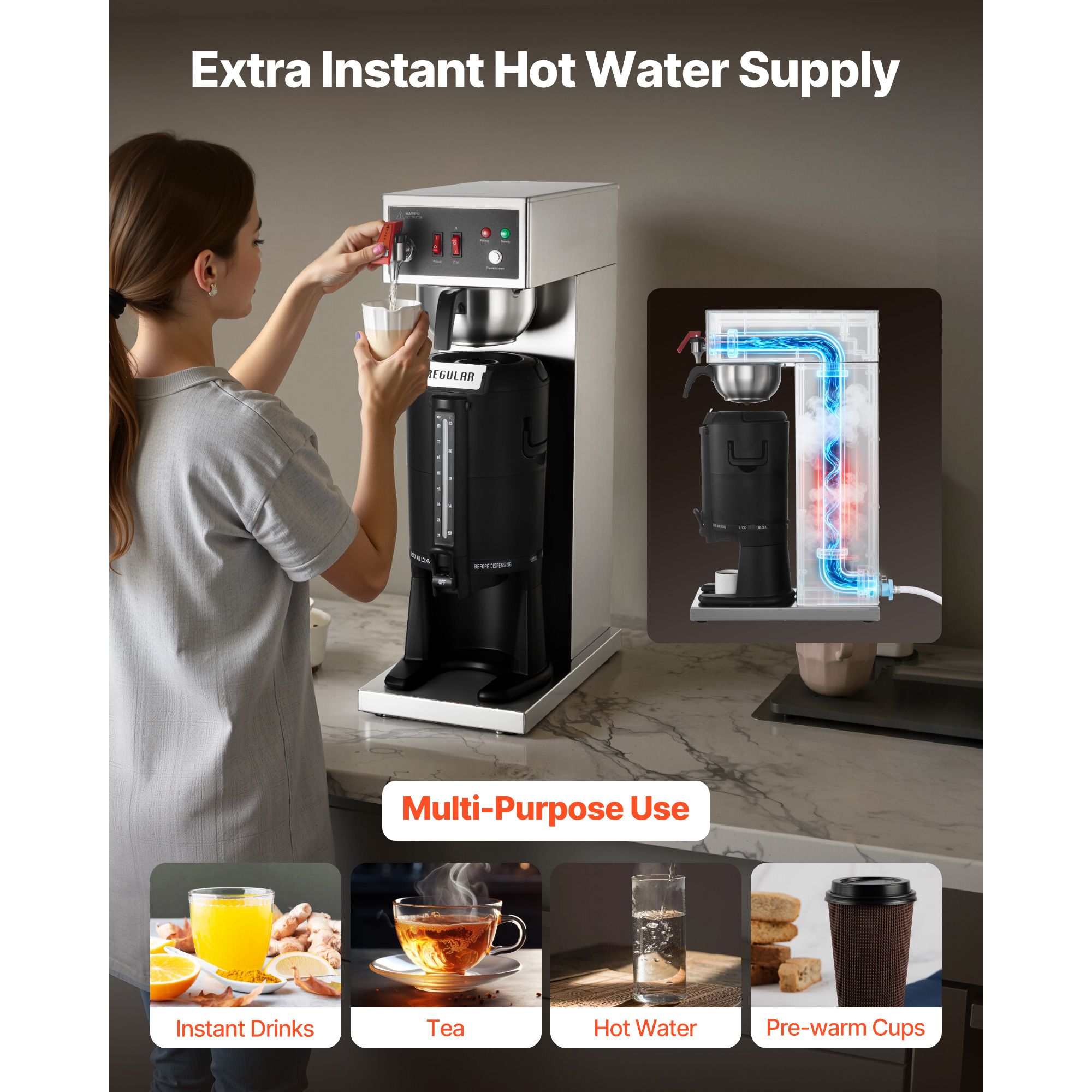 Cafetera comercial de goteo, m - Home Office Hours reseña y precio